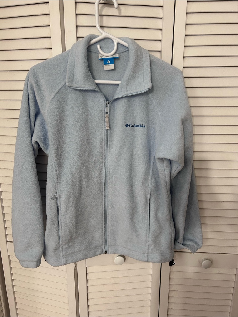 Columbia Light Blue Full-Zip Fleece Jacket - Women's